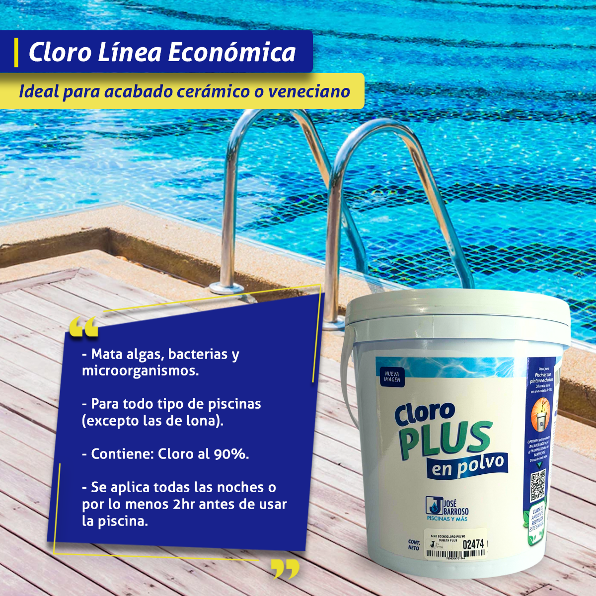 Tricloro en Polvo 5kg alberca / piscina - Línea Económica!