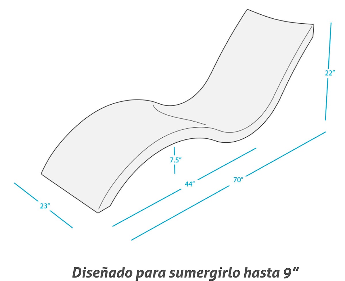 Camastro Signature Sumergible - Ideal para piscinas albercas