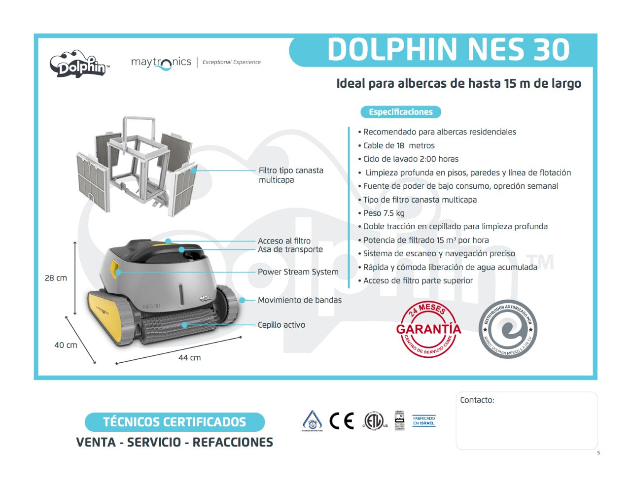 Barredora automática Dolphin NES30