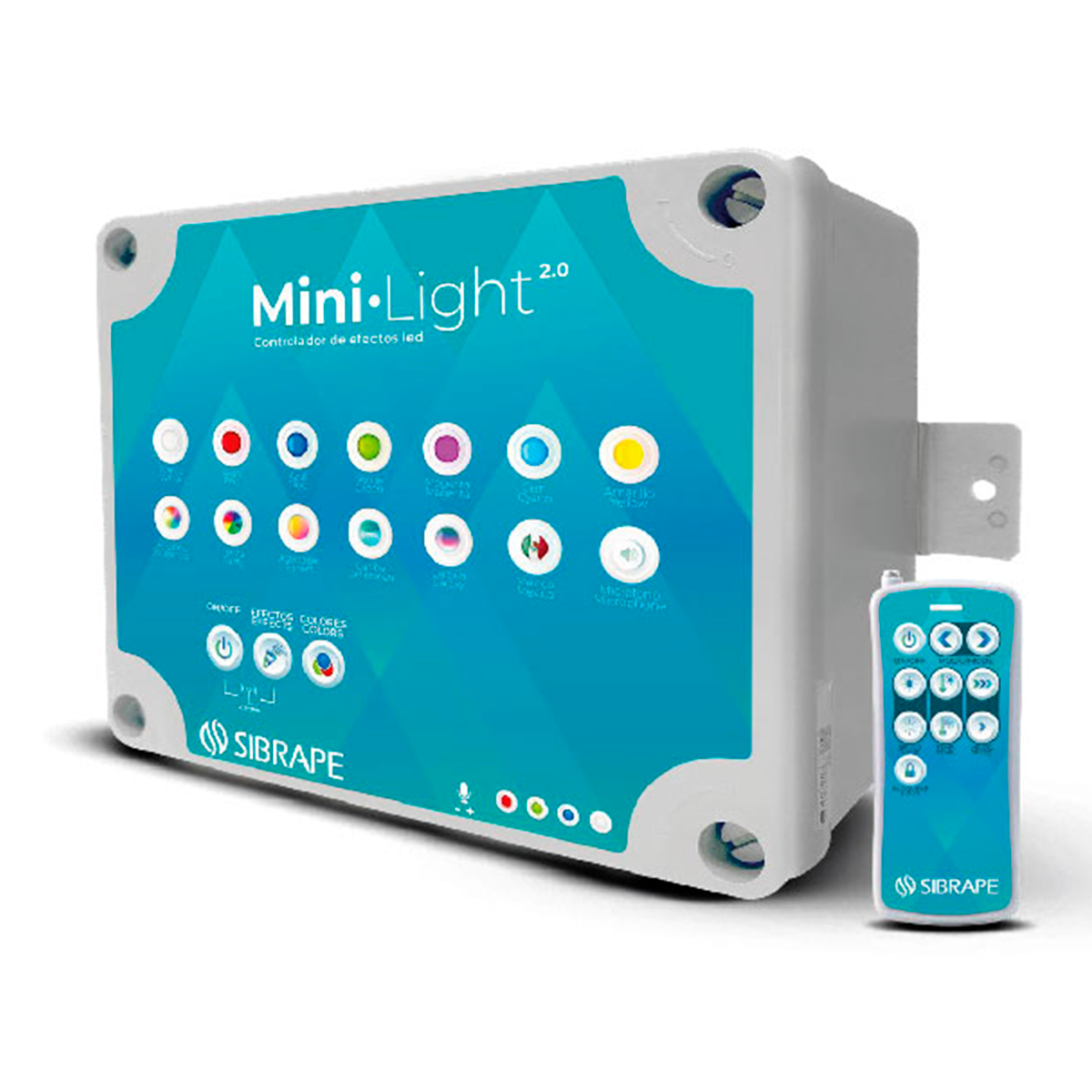 Controlador de Efectos Led Sibrape Mini Light 2.0 + Control